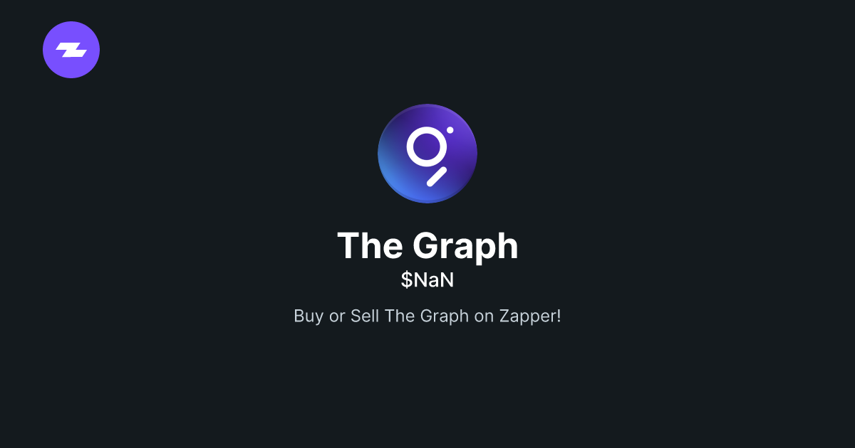 Buy and sell GRT Zapper.xyz